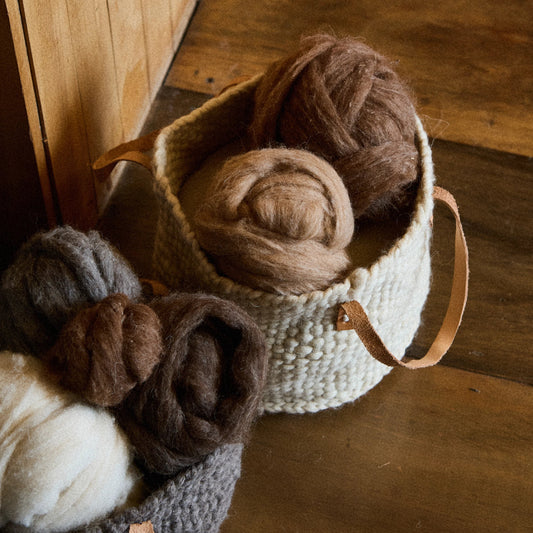 Wool Basket︱Natural