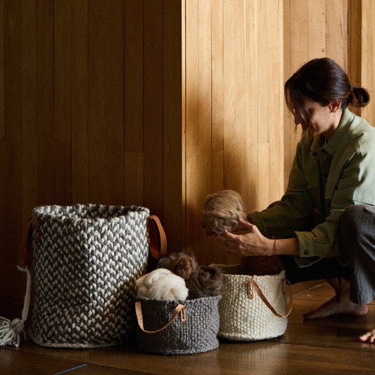 Wool Basket︱Ash Grey