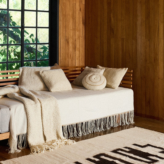 Cushion Cover Delta︱Natural & Tea