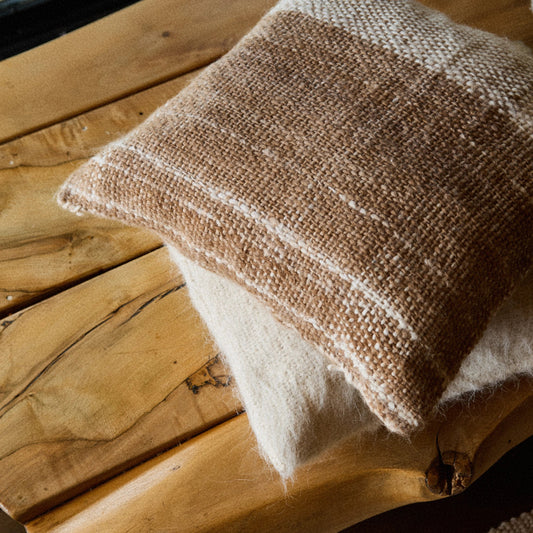 Cushion Cover Risco︱Natural & Walnut