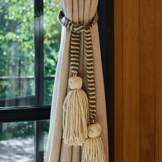 Curtain Tassels︱Natural & Stone Grey
