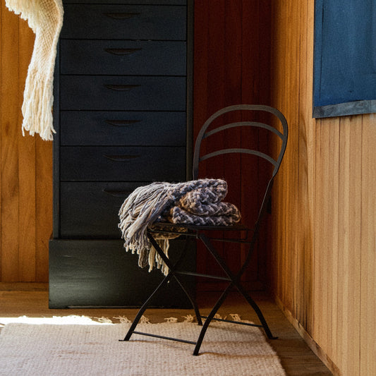 Ñandú Throw︱Natural, Stone & Ash Grey