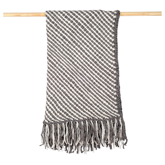 Hornero Throw︱Stone Grey & Natural