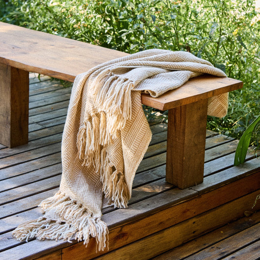 Calandria Throw︱Natural & Tea