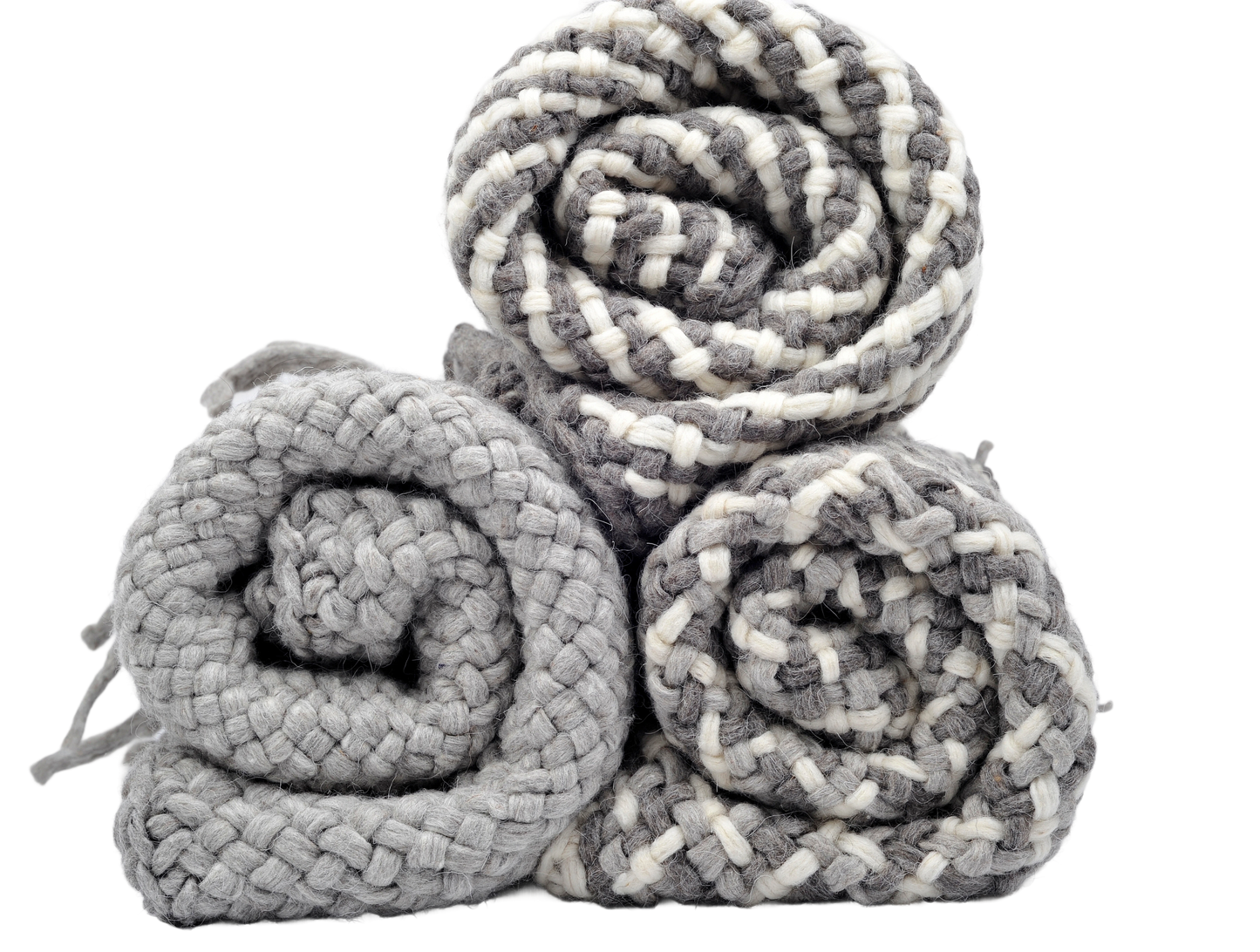 Hornero Throw︱Stone Grey & Natural