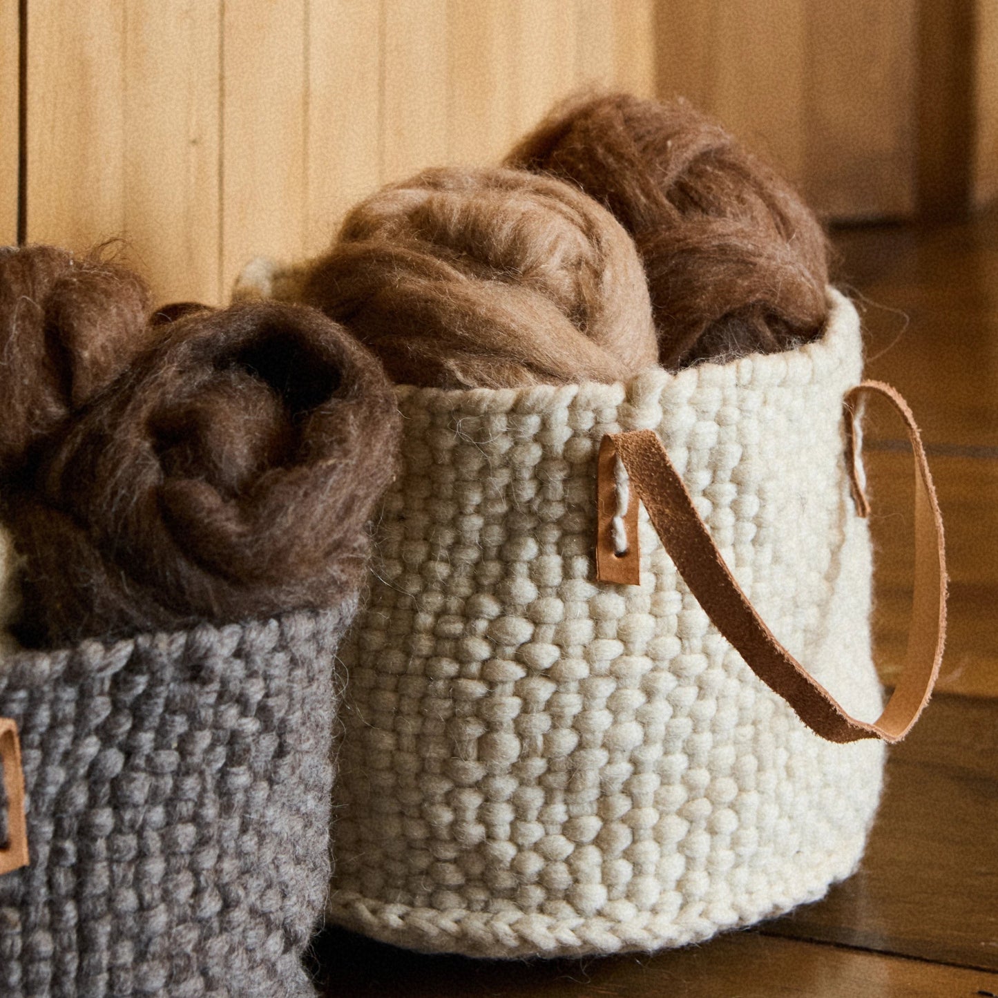 Wool Basket︱Natural