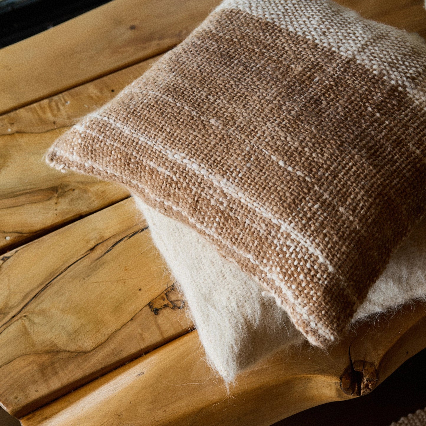 Cushion Cover Risco︱Natural & Walnut