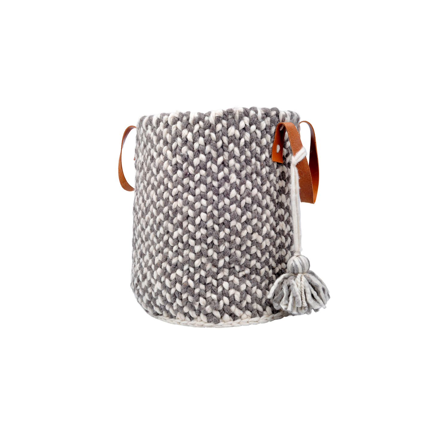 Wool Basket︱Natural & Stone