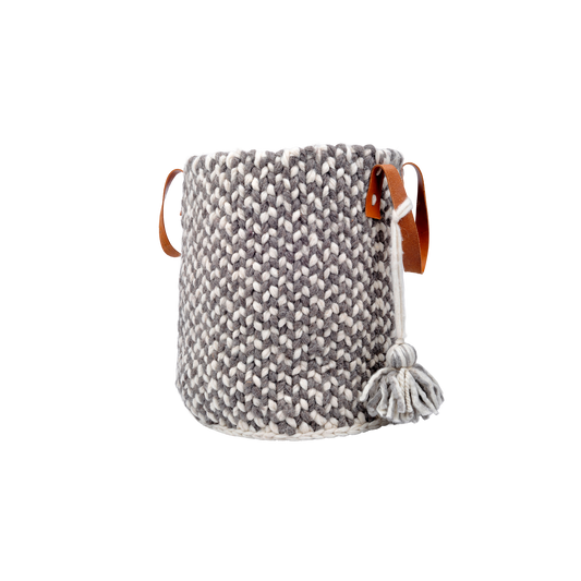Wool Basket︱Natural & Stone