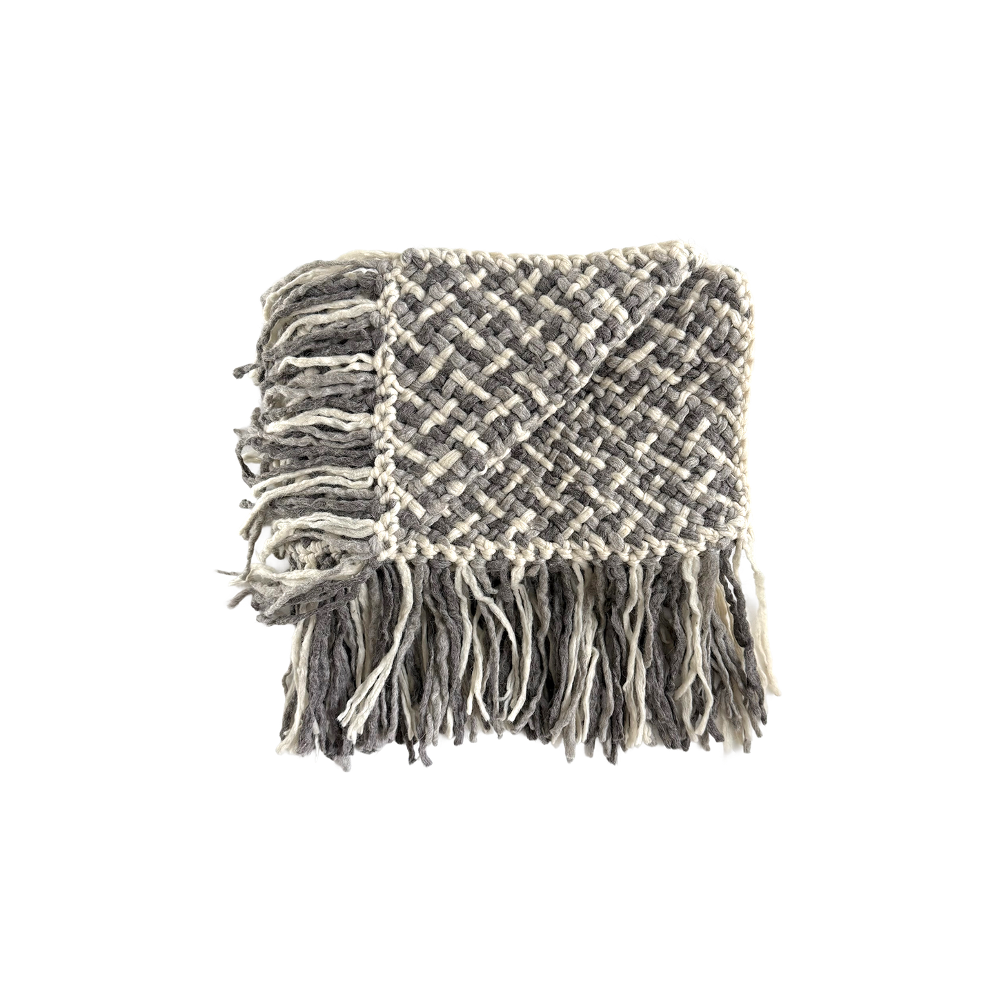 Ñandú Throw︱Natural, Stone & Ash Grey