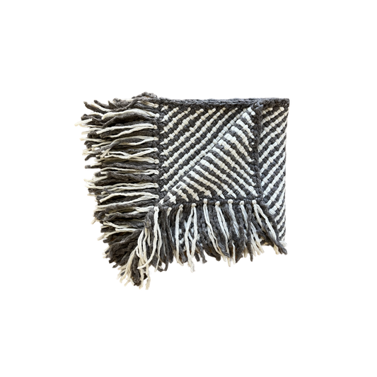 Hornero Throw︱Stone Grey & Natural