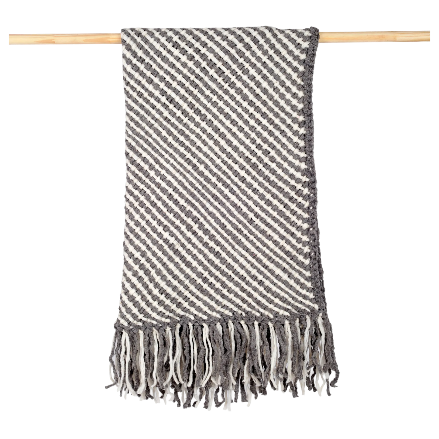 Hornero Throw︱Stone Grey & Natural