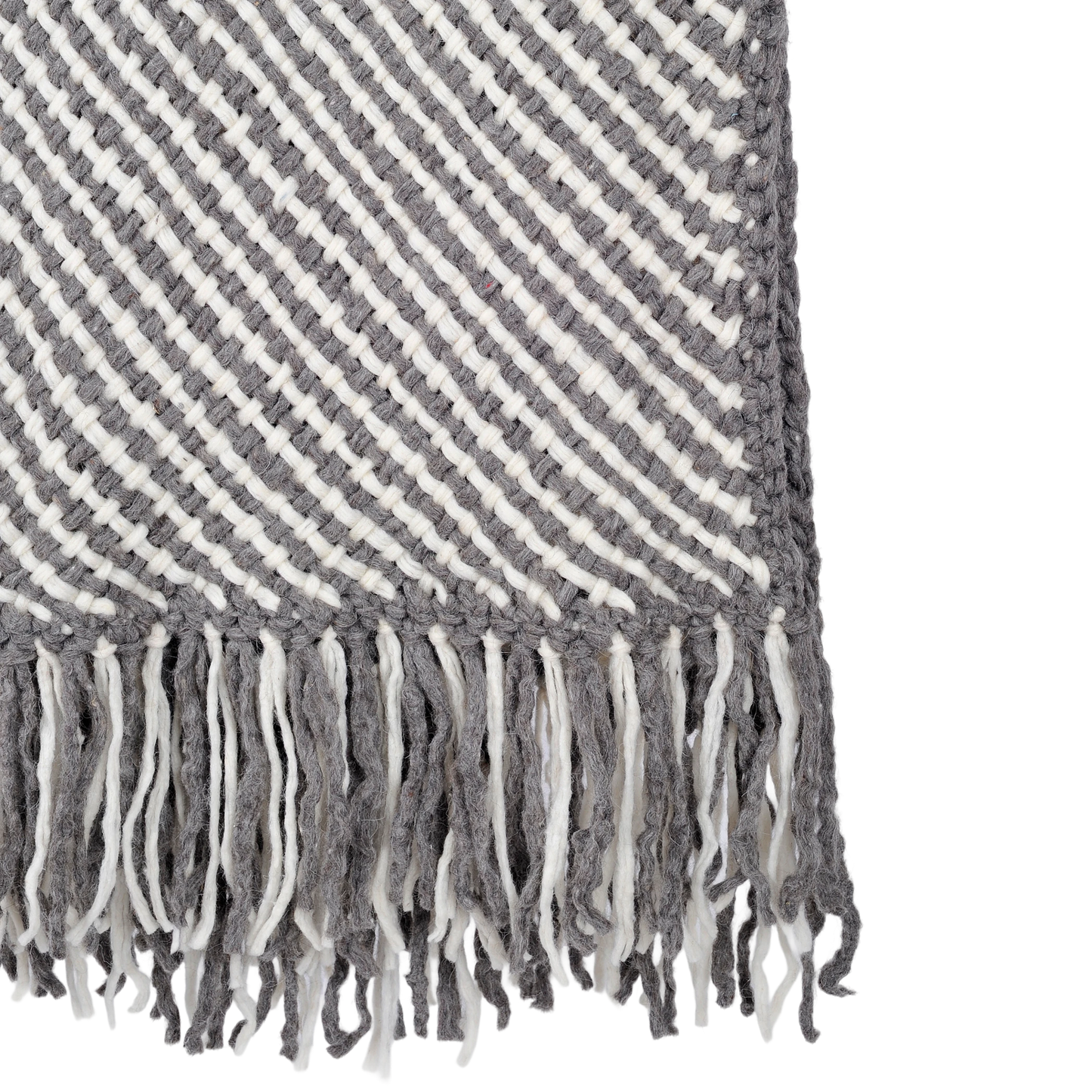 Hornero Throw︱Stone Grey & Natural