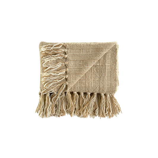Calandria Throw︱Natural & Tea